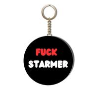 Fuck STARMER - Back A Farmer - Black Background - 45MM Long Chain Keyring Bottle Opener