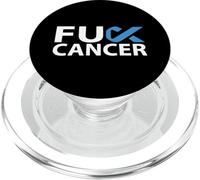 Fuck Stomach Cancer F U FU Blue Ribbon Cancer Awareness PopSockets PopGrip for MagSafe