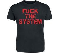 Fuck The System Fuck The System Mens T-Shirt Cotton Unisex Tee Black Tops L