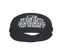 Fuck This Mask and The Cocksuckers That Require It Elevate Your Performance with Fashionable Sweatbands - Ideal for Any Activity!