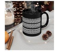 Fuck This Shit Hidden Message Coffee Mug - 15 Oz White/Black - Funny F*ck This Shit Hidden Message Coffee Mug - Novelty Tea Cup for Work Bestie, Coworkers, Friends, Family (Black)