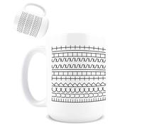 Fuck This Shit Mug, 15Oz Hidden Message Mug, Funny Ceramic Hidden Message Coffee Mug for Coffee Tea Hot Brew, Funny Office Gifts for Work Bestie, Coworkers, Family, Friends (White)