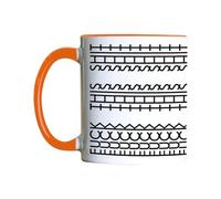Fuck This Shit Mug Novelty Creativity Ceramic Coffee Mug Hidden Message Coffee Cup Optical Illusion Design Funny Swear Word Gift Idea Cup Tea Suitable Gifts for Work Bestie Friends Colleagues (Orange)