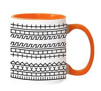 Fuck This Shit Mug, Novelty Creativity Funny Ceramic Coffee Mug, Funny Gift Idea Cup Tea Coffee, 11oz Mug, Suitable Gifts for Work Bestie, Friends and Colleagues (Orange)
