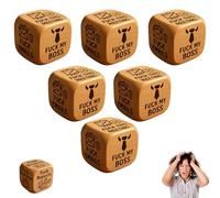 Fuck Work Dice, Bold & Funny Fuck Work Dice, Office Stress Relief, Six Savage Sayings Say Goodbye To Work Stress, Cheeky Desk Accessory, Funny Office Gifts, Gag Gift For Coworkers Boss (6 PCS)