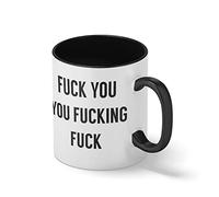 Fuck You Fucking Fuck Inspired Samantha Chaitanya Divorce White Coffee Mug with Black Rim & Handle