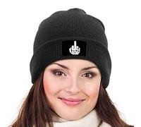 Fuck You Knit Beanie Winter Hat Unisex Warm Knitted Cap