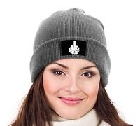 Fuck You Knit Beanie Winter Hat Unisex Warm Knitted Cap
