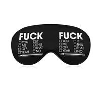 Fuck You Me Off Yeah It This That No Printed Sleep Eye Mask Soft Blindfold Eye Cover With Adjustable Strap Night Eyeshade Travel Nap