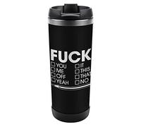 Fuck You Me Off Yeah It This That No Travel Mug Stainless Steel Tumbler Insulated Cup With Lid For Home Office Outdoor 12 Oz