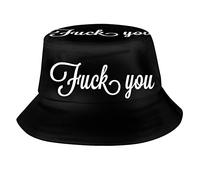 Fuck You Outdoor Sun Fisherman's Hat Bucket Caps Breathable Beach Hats for Men Women