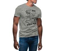Fuck You Tony and Ezekiel Meme Men's Grey T-Shirt Size L