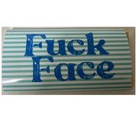 Fuckface - Joke novelty chocolate bar, Secret Santa, Christmas, Easter and Birthdays, Valentines. Gift for him or her. (One Size, Dark Chocolate)