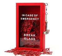Fucks Gift Box - 200PCS Fucks to Give, Funny Gifts for Men Women-Emergency Box with Hammer, Fuck Wooden Letter Piece, Christmas Birthday Gifts, White Elephant Gift, Gag Gift, Home & Office Desk Decor
