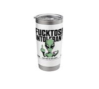 Fucktose Intolerant Alien Funny Definition Sarcastic Coffee Stainless Steel Insulated Tumbler