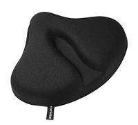 FUCNEN Gel Bike Saddle Cover 26(L)*32CM(W) Large & Wide Seat Cushion Padded | Road Spinning Stationary Exercise Fitness Bike Seat Cover Comfortable Soft Gel Construction for Indoor Cycling