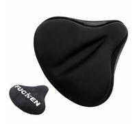 FUCNEN Padded Gel Seat Cover For Women/Man - Large Bicycle Gel Saddle Covers - Wide Comfortable Bike Seat Cushion For Exercise, Stationary, Spinning Cycling - 27 x 25CM
