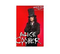 Fucoming Alice Cooper (17) Art Music Poster Vintage Poster, Canvas Hanging Print Paint Art Aesthetic Posters for Bedroom Living Room Wall Decor 08x12inch(20x30cm)