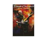 Fucoming David Gilmour Live 2015 Vintage Poster, Canvas Hanging Print Paint Art Aesthetic Posters for Bedroom Living Room Wall Decor 08x12inch(20x30cm)