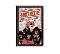 Fucoming Hanoi Rocks 1984 Tour Poster Vintage Poster, Canvas Hanging Print Paint Art Aesthetic Posters for Bedroom Living Room Wall Decor 20x30inch(50x75cm)
