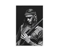 Fucoming Jaco Pastorius - The Greatest Bass Player Vintage Poster, Canvas Hanging Print Paint Art Aesthetic Posters for Bedroom Living Room Wall Decor 20x30inch(50x75cm)