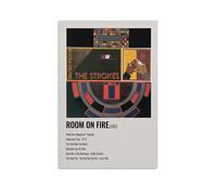 Fucoming The Strokes - Room On Fire Album Poster Vintage Poster, Canvas Hanging Print Paint Art Aesthetic Posters for Bedroom Living Room Wall Decor 16x24inch(40x60cm)