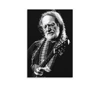 Fucoming Willie Nelson 11 Vintage Poster, Canvas Hanging Print Paint Art Aesthetic Posters for Bedroom Living Room Wall Decor 20x30inch(50x75cm)