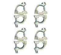 Fudatong Swivel Scaffolding Clamps British Type For 1-3/4" to 1-9/10" OD tube, at any angles, 4 Pack