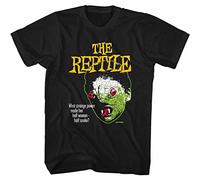 fude Hammer Horror The Reptile Face Adult T Shirt M Black