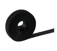 Fudeshe 1" x 16' Hook & Loop Power Fastener Rolls,Black Double Sided Self Adhesive Interlocking Tape Rolls,Black Sticky Back Strip Tape Fastener for Home Office School Car and Crafting Organization