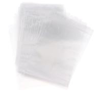 Fudeshe 100Pcs Clear Plastic Bags,4'' x 6'' Thick Self Sealing OPP Cello Bags for Bakery Cookies Candy Decorative Wrappers