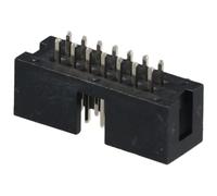 Fudeshe 20Pcs IDC Connector, 2 * 7 Double Row Useful 14-Pin Connector Adapter,Box Header Connector Male Socket Terminal 2.54 mm Pitch(1Pc)