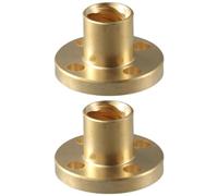 Fudeshe 2PCS Lead Screw Brass Nut, T8 Lead Screw,Anti Backlash Spring Loaded Nut Elimination Gap,Threaded Rod Lead Screws for 3D Printer