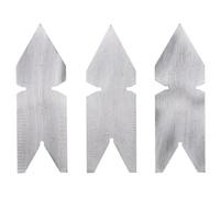 Fudeshe 3pcs/ set Screw Thread Measuring Tool, Thread Cutting Angle Gauge,Stainless Steel Fishtail Center Gauge Screw Thread Lathe Cutting Tool For Quick Comparison
