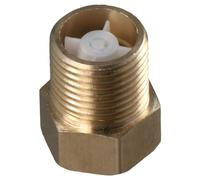 Fudeshe Brass Check Valve 1/2" Male to 1/2" Female,Toilet Anti-Reverse Stop Valve,All Copper One-Way to Wire Check Valve for Tank Water Heater Toilet