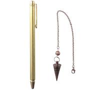 Fudeshe Dowsing Rods 3Pcs L Rods Ghost Hunting Tools Portable Pen Shape Retractable Divining Rods Buried Items Pure Copper Metal Detection Rod