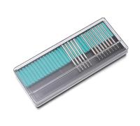 Fudeshe Rotary Hammer Drill Bits,30 pcs Diamond Drill Bit Set,1mm 2mm 3mm Jewelry Beach Sea Glass Shells Gem Stones,1/8 Shank Diamond Burr Bits