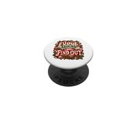 Fudge Around And Find Out Christmas Chocolate Candy Holly PopSockets Adhesive PopGrip