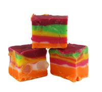 Fudge Factory Fruit Blast Jelly Bean Fudge | 2kg Bulk Bag | Luxury Hand Cut Creamy Slices