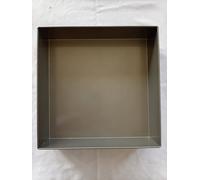 Fudge My Life Square Baking Tin, Hard Anodised Aluminium, Straight Edged, 9x9x3 Inch