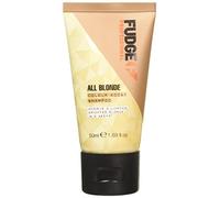 Fudge Professional All Blonde Colour Booster Shampoo, Travel Size, Blonde Colour Protection, Bond Repair Technology, Sulfate Free, 50 ml