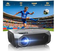 FUDONI Projector with WiFi & Bluetooth, Native 1080P Home Theater Projector