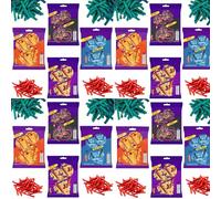 Fuego,Dragon Sweet Chilli,Volcano Seasoned Chilli and Cheese,Blue Heat Seasoned Chilli and Lime Flavoured Corn Snacks 55g (16 x Mixed Chips Bags)