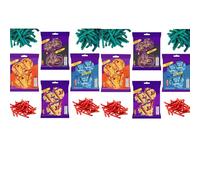 Fuego,Dragon Sweet Chilli,Volcano Seasoned Chilli and Cheese,Blue Heat Seasoned Chilli and Lime Flavoured Corn Snacks 55g (8 x Mixed Chips Bags)