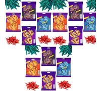 Fuego,Dragon Sweet Chilli,Volcano Seasoned Chilli and Cheese,Blue Heat Seasoned Chilli and Lime Flavoured Corn Snacks 55g (12 x Mixed Chips Bags)