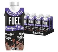 FUEL 10K Chocolate High Protein Milk Breakfast Shake Drink 330ml | Case of 8