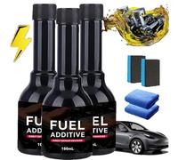 Fuel Additive For Gasoline Cars, Catalytic Converter Cleaner Auto Parts Engine, Catalytic Converter Cleaner Kit, Fuel System Treatment Oil Additive For Gas And Diesel Car (3 Bottles)