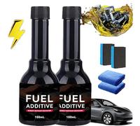 Fuel Additive For Gasoline Cars, Catalytic Converter Cleaner Auto Parts Engine, Catalytic Converter Cleaner Kit, Fuel System Treatment Oil Additive For Gas And Diesel Car (2 Bottles)