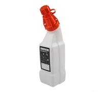 Fuel and Oil Mixing Bottle 1L for 2-Stroke Garden Equipment, Compatible with Brushcutters Chainsaws, 50:1 40:1 35:1 25:1 Ratios, White Plastic Petrol Mix Container