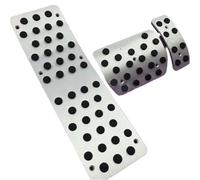 Fuel Brake Foot Rest AT/MT Pedal Plate Accelerator Brake Pad Car For A3 A4 B6 B7 B8 A5 A6 C5 C6 A7 A8 Q5 Non-Slip Car Pedals(AT 3PCS)